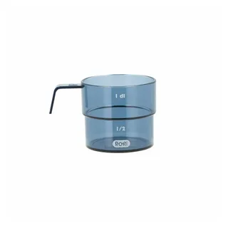 ROSTI Messbecher Deziliter Mensura Dusty Blue, 100 ml, SAN-Kunststoff blau