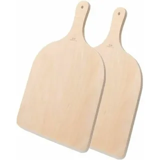 LaBlanc – 2er-Set Pizzaschieber aus Holz, Pizzaschieber für Pizza, Kuchen, Brot