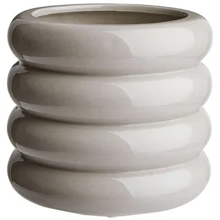 BUTLERS Übertopf Hoop Ø 14,5 x 13 cm grau