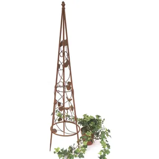 DanDiBo Ambiente Rankhilfe Pyramide 22 x 95 x 22 cm Braun
