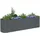 320 x 80 x 81 cm Grau