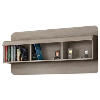 Feldmann-Wohnen Wandregal Link, 3 offene Fächer 1-tlg., 120x25x56cm Eiche Sonoma braun