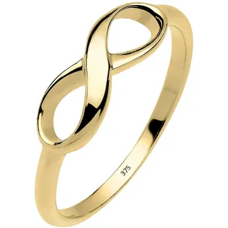 Elli Premium Ring Infinity Unendlichkeit Liebe in 375 Gelbgold