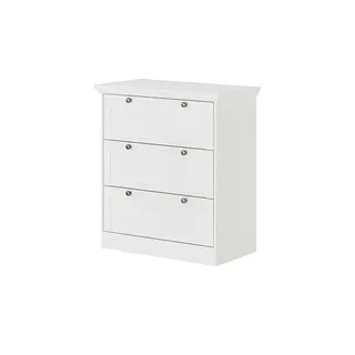 13 Casa Schubladenkommode 80 x 90 x 45 cm Weiß