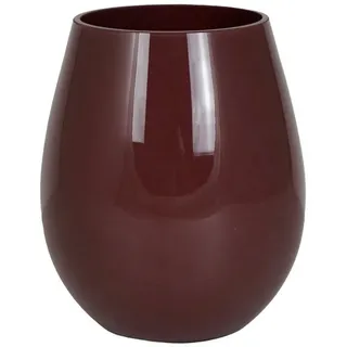 Kaheku Dekovase Kaheku, Vase Kübel Sanyo bauchig bordeaux, Ø 19 cm Höhe 23 cm, 4206683 (1 St)