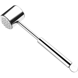 Argent - Professioneller Fleischzartmacher Aus Edelstahl 304, Doppelseitiger Fleischklopfer, Fleischhammer Für Schnitzel, Steak, Rindfleisch, 26 Cm Lang, 1 Stück