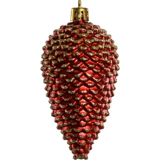 Trendline Trend Line Christbaumschmuck Trendline Weihnachtskugeln Zapfen bruchfest rot