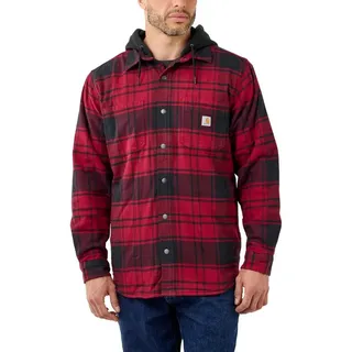 CARHARTT Flannel Fleece Lined Hooded SHIRT JAC 105621 - XXL