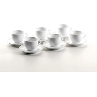 Mäser, Serie Colombia, Cappuccino-Obere 22 cl mit Cappuccino-Untere 15 cm, Porzellan Geschirr-Set für 6 Personen