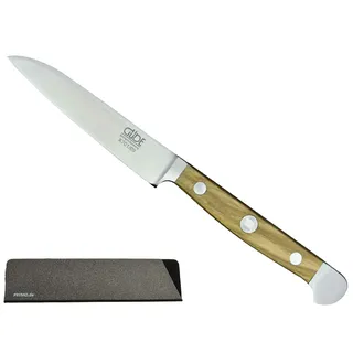 Güde Alpha Olive Messer Kochmesser Santoku Brotmesser Schälmesser Schinkenmesser Chai Dao ohne/mit Gravur + Prymo Farbe 1) Messer OHNE Gravur, Größe Gemüsemesser 9cm