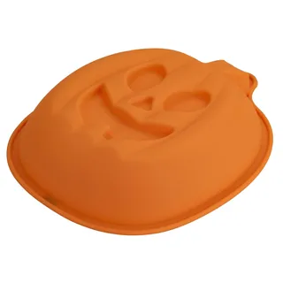 TASTY Silikon Motivbackform Kürbis – 26 x 20,5 cm, Gefrierfest -40 °C & Hitzebeständig bis 230°C, Für Halloween in knalligem Kürbis-Orange