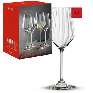 Spiegelau LifeStyle, 4450177, Sektgläser aus Kristallglas, Champagnergläser spülmaschinenfest