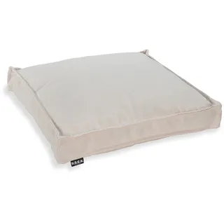 H.O.C.K. Sitzkissen Outdoor Stuhlkissen Classic Uni – UV-beständig, wasserabweisend, Fleckschutz – Garten Terrasse Balkon (50x50x5cm, Creme)