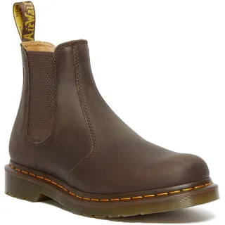 Dr. Martens 2976 Yellow Stitch Crazy Horse dark brown 36