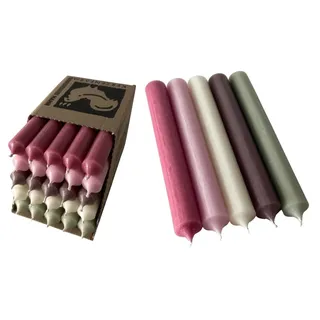 Hahn Kerzenfarm Spitzkerze Kerzenfarm Hahn Stabkerzen Bunt – Set 10 braun|bunt|grün|rosa