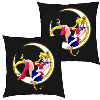 Blondie & Brownie Dekokissen Fun Comic Sailor Moon Anime Manga schwarz