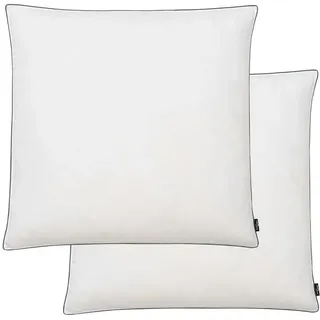 vidaXL Kissen 2 Stk. Daunen-/Federnfüllung Schwer 80x80 cm Weiß
