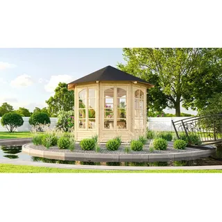Weka 8-Eck Pavillon 234 B 3,05 x 2,82 m Beige