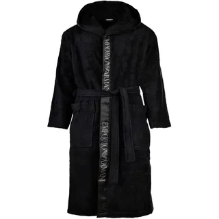 Emporio Armani Sponge Bademantel Schwarz L