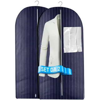 Kleidersack – Reisetasche mit Fenster für Kleidung, 27,2 x 19,6 x 2,6 cm, Blau