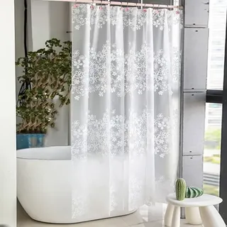 300x200 Wasserdichter, Schimmelresistenter Duschvorhang Mit Blumenmuster