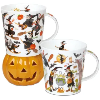 formano Tasse Cairngorm, Porzellan, Spülmaschinengeeignet, Weiß, Halloween, H: 10.3cm weiß