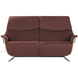 himolla Einzelsofa Leder mit verschiedenen Funktionen 4818 , rot , Maße (cm): B: 187 H: 106 T: 92.0