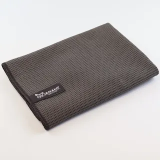 Jemako Geschirrtuch Mikrofaser Taupe – extra saugstarkes Trockentuch für Gläser, Geschirr & Küche – streifenfrei, fusselfrei & schnelltrocknend – waschbares Küchentuch – Made in Germany