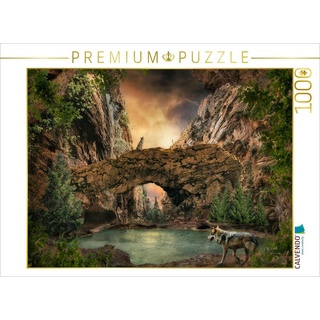 CALVENDO Puzzle CALVENDO Puzzle Der lange Weg der Wölfe 1000 Teile Lege-Größe 64 x 48 cm Foto-Puzzle Bild von Simone Wunderlich, 1000 Puzzleteile