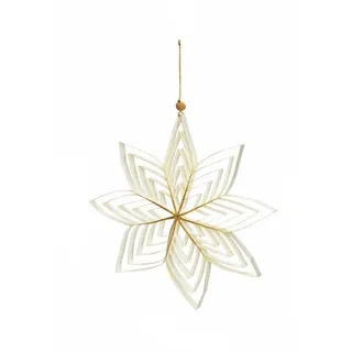 Spetebo Papier Stern - 15 cm / klein, - Advent Winter Fenster Deko Hänger