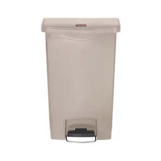 Rubbermaid Tretmülleimer Slim Jim® Step-On, Kunststoff, 50 Liter 1883458 , Farbe: beige