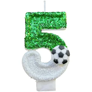 Fiauli Football Party Dekorationen Geburtstag Kerzen Kerzenset umweltfreundlich ohne Geruchsabwälz Design. 5