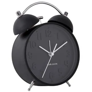 Karlsson Uhr Wecker Iconic Mattschwarz