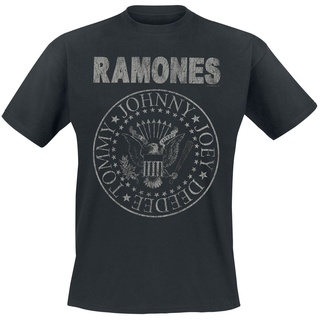 Ramones T-Shirt - Hey Ho Let's Go - Vintage - S bis 5XL - für Männer - Größe L - schwarz  - Lizenziertes Merchandise!