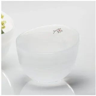 SANDRA RICH Glasschale Alabaster rund weiß 13 cm von Sandra Rich