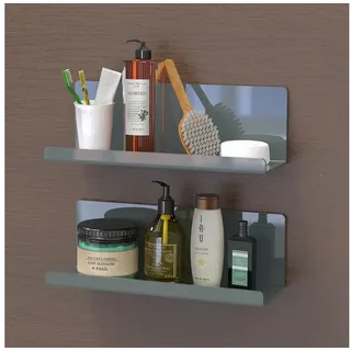 luxuskollektion Wandregal 30 x 2 x 0 cm Grau
