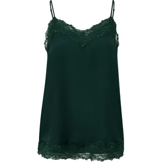 s.Oliver Satin-Top mit längenverstellbaren Spaghettiträgern - petrol - 34