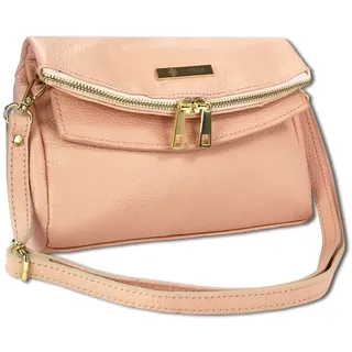 Leder Schultertasche, Clutch Toscanto Tasche rosa ca. 24cm | Gr.: onesize