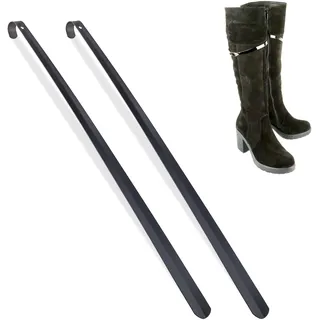 Relaxdays Schuhlöffel 2er Set 70 cm Schwarz