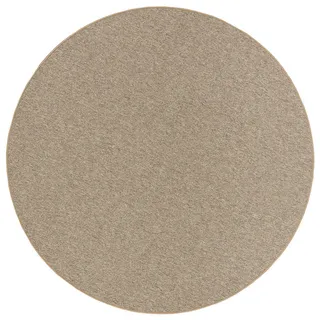 Snapstyle Feinschlingen Veloursteppich Ø 160 cm Nougat