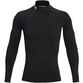 Under Armour HeatGear Armour Mock langarm Trainingsshirt Herren 001 black/white XL