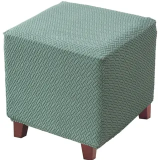 Bezug für Hocker Quadratisch 50x50 40x40 45x45 Ottomane Schonbezug Hockerbezug,Hocker Hussen für Quadratische Fußhocker, Sitzhocker Elastisch Husse, Überzug Möbel Protector für Sofa Fußbank ( Color :