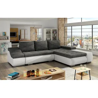 Design Ecksofa Schlafsofa Bettfunktion Couch Leder Textil Polster Sofas Neu 8850