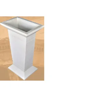 JVmoebel Schirmständer Design Schirmständer aus Metall in skulpturaler Form, Made in Europa weiß