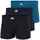 Boxershorts blau/grau/schwarz S