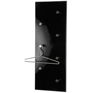 HAKU Garderobe HAKU Möbel Wandgarderobe (BHT 80x30x6 cm) BHT 80x30x6 cm schwarz schwarz