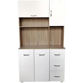 Hti-Living Küchenschrank Blanca 100 x 180 x 40 cm Beige