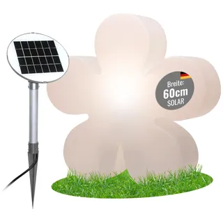 8 seasons DESIGN Solar-Leuchte Shining Flower 60 cm weiß