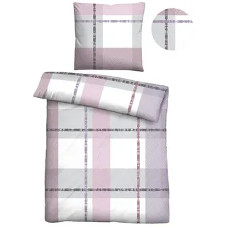 Castell 0380746 Gestreift/Kariert Polyester Lila 135 x 200 cm + 80 x 80 cm