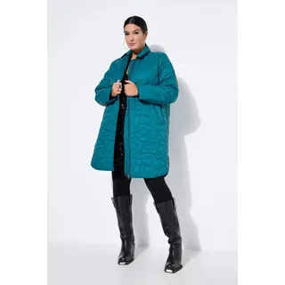 Studio Untold Wintermantel Steppmantel Loose Shape Leichtstepp LEO-Stepp blau 54/56